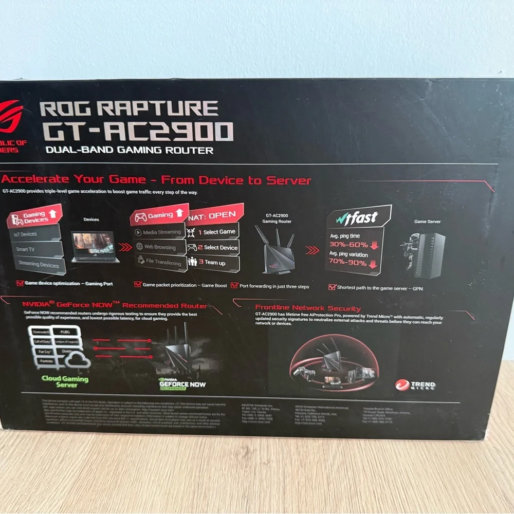 ASUS GT-AC2900 ROG Rapture Dual Band Wi-Fi Gaming Router - Picture 2 of 5